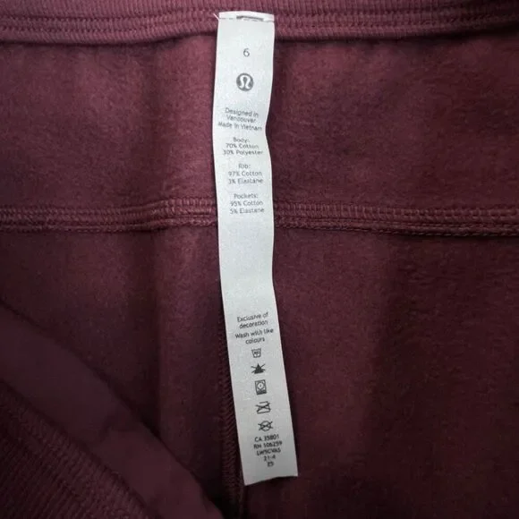 Lululemon Scuba High Rise Jogger Sweatpants Smokey Red 6 - Picture 6 of 12